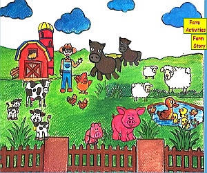 Farm game for children