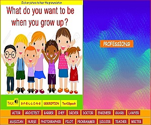 Professions a game for children