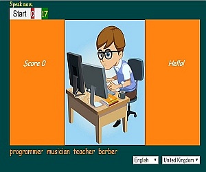 Dictation game for children